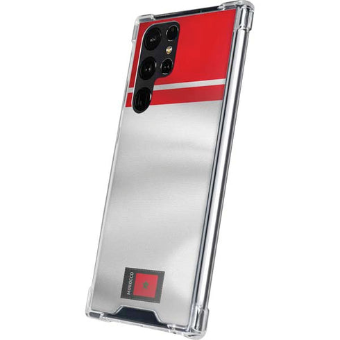 Morocco Soccer Flag Galaxy S24 Ultra Clear Case