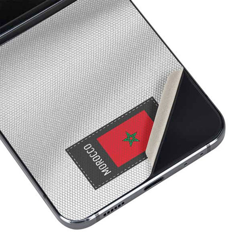 Morocco Soccer Flag Galaxy Z Flip5 5G Skin