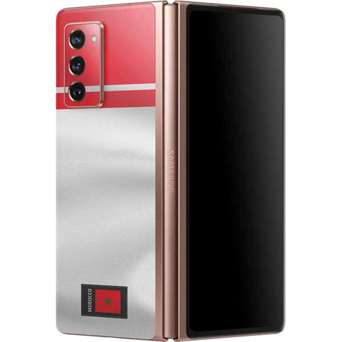 Morocco Soccer Flag Galaxy Z Fold2 5G Skin