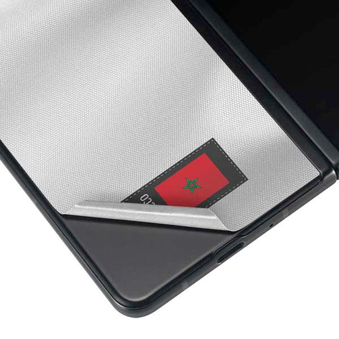 Morocco Soccer Flag Galaxy Z Fold3 5G Skin