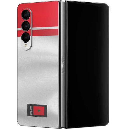 Morocco Soccer Flag Galaxy Z Fold4 5G Skin
