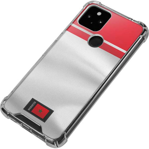 Morocco Soccer Flag Google Pixel 5a 5G Clear Case
