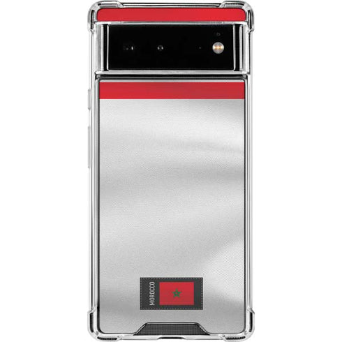 Morocco Soccer Flag Google Pixel 6 Clear Case