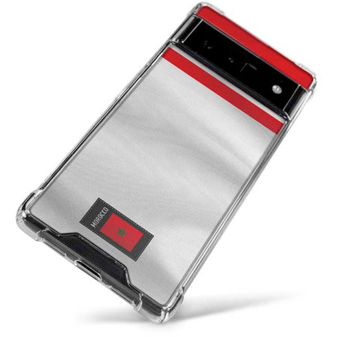 Morocco Soccer Flag Google Pixel 6 Clear Case