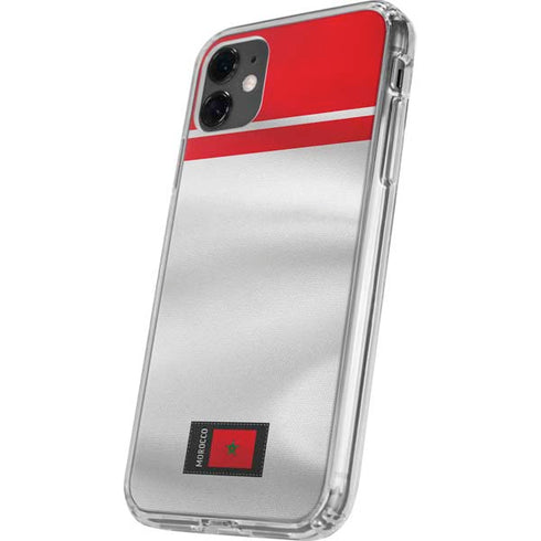 Morocco Soccer Flag iPhone 11 Clear Case