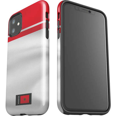 Morocco Soccer Flag iPhone 11 Impact Case