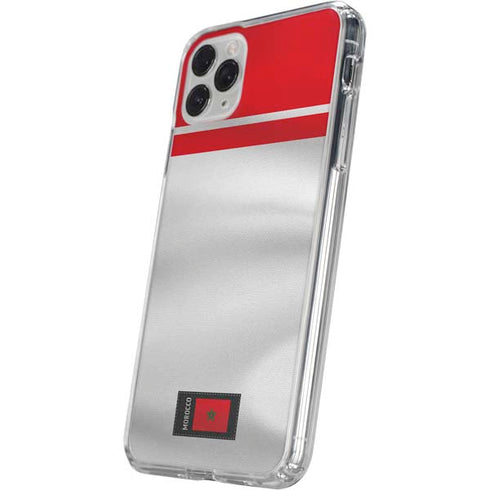 Morocco Soccer Flag iPhone 11 Pro Clear Case