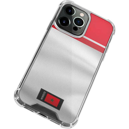 Morocco Soccer Flag iPhone 14 Pro Clear Case