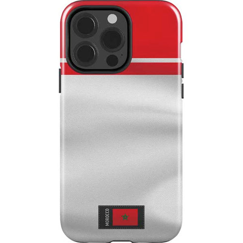 Morocco Soccer Flag iPhone 14 Pro Impact Case