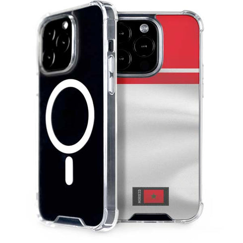 Morocco Soccer Flag iPhone 15 Pro MagSafe Case