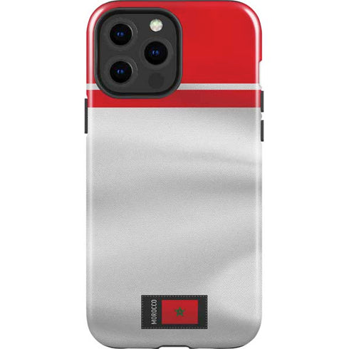 Morocco Soccer Flag iPhone 15 Pro Max Impact Case