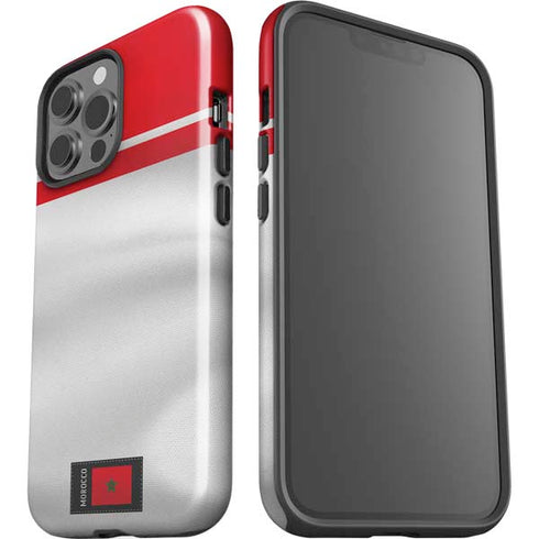Morocco Soccer Flag iPhone 15 Pro Max Impact Case