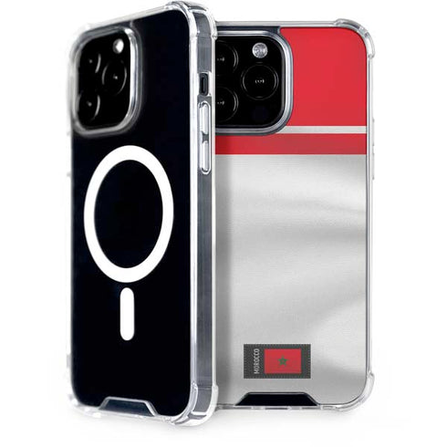 Morocco Soccer Flag iPhone 15 Pro Max MagSafe Case