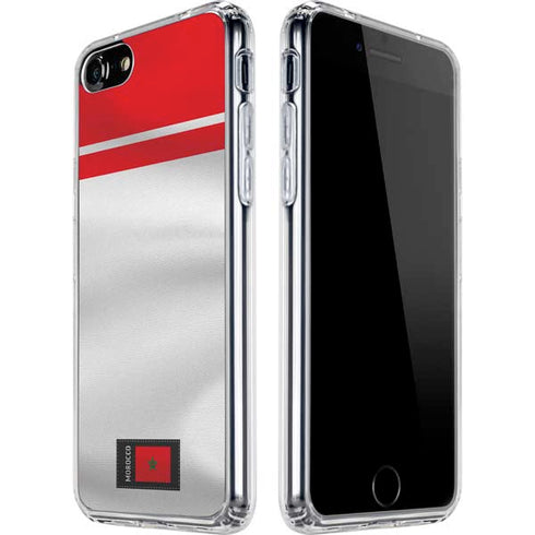 Morocco Soccer Flag iPhone SE (2nd & 3rd Gen) Clear Case