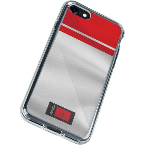 Morocco Soccer Flag iPhone SE (2nd & 3rd Gen) Clear Case