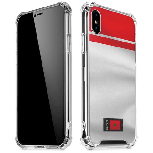 Morocco Soccer Flag iPhone XS Max Clear Case