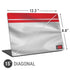 Morocco Soccer Flag Universal Laptop 15in (12.2 x 8.8in) Skin
