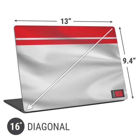 Morocco Soccer Flag Universal Laptop 16in (13 x 9.4in) Skin