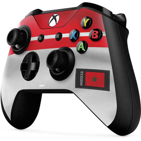 Morocco Soccer Flag Xbox One X Controller Skin