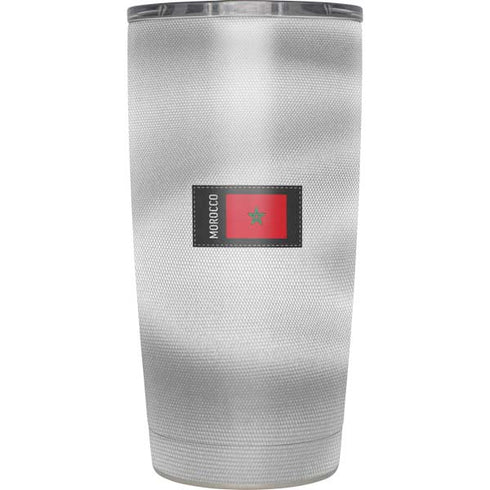 Morocco Soccer Flag Yeti 20oz Tumbler Skin