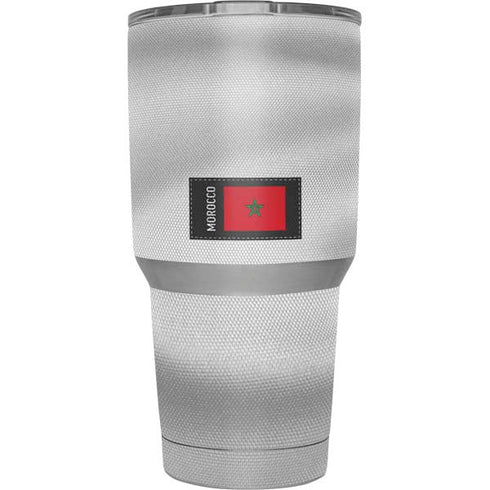 Morocco Soccer Flag Yeti 30oz Rambler Tumbler Skin