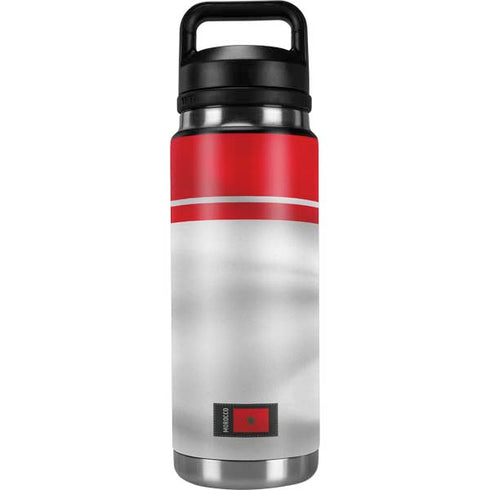 Morocco Soccer Flag YETI Rambler 26oz Bottle Skin
