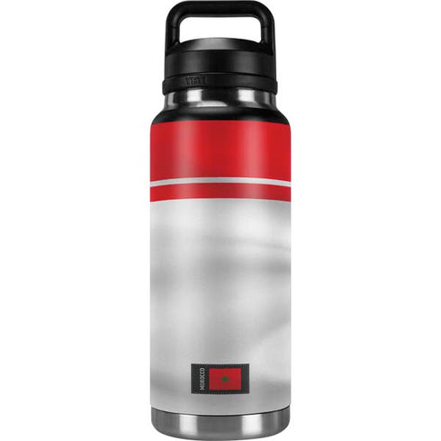 Morocco Soccer Flag YETI Rambler 36oz Bottle Skin