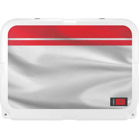 Morocco Soccer Flag YETI Tundra 35 Hard Cooler Skin