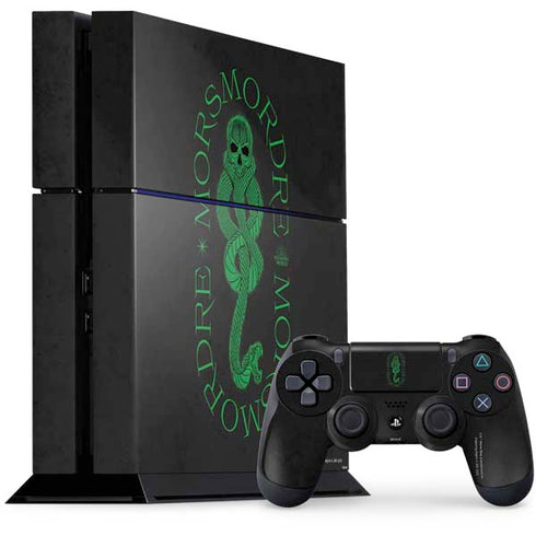 Wizarding Worlds Harry Potter Morsmorder Death Eater Dark Mark PS4 Console and Controller Bundle Skin