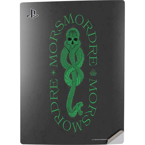 Wizarding Worlds Harry Potter Morsmorder Death Eater Dark Mark PS5 Digital Edition Console Skin