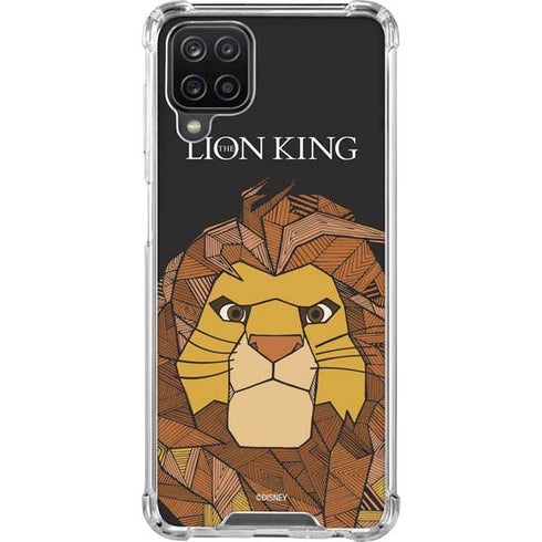 Disney The Lion King Mosaic Simba Art Galaxy A12 Clear Case