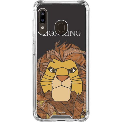 Disney The Lion King Mosaic Simba Art Galaxy A30 Clear Case