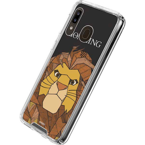 Disney The Lion King Mosaic Simba Art Galaxy A30 Clear Case