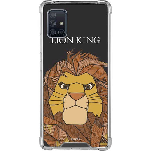 Disney The Lion King Mosaic Simba Art Galaxy A51 5G Clear Case