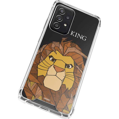 Disney The Lion King Mosaic Simba Art Galaxy A52 5G Clear Case