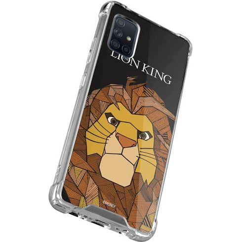Disney The Lion King Mosaic Simba Art Galaxy A71 5G Clear Case