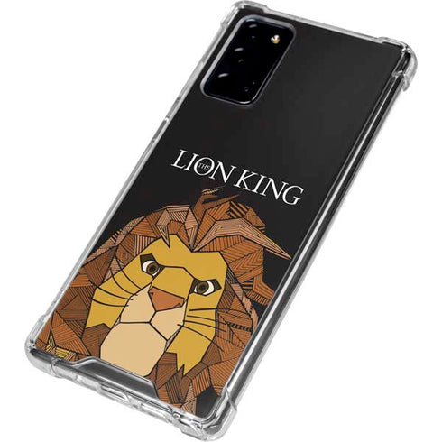 Disney The Lion King Mosaic Simba Art Galaxy Note20 5G Clear Case