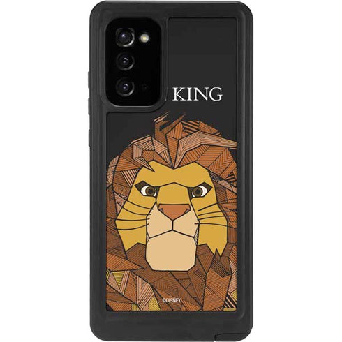 Disney The Lion King Mosaic Simba Art Galaxy Note20 5G Waterproof Case