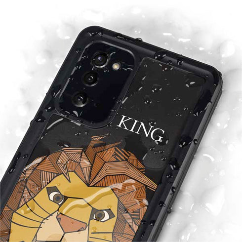 Disney The Lion King Mosaic Simba Art Galaxy Note20 5G Waterproof Case