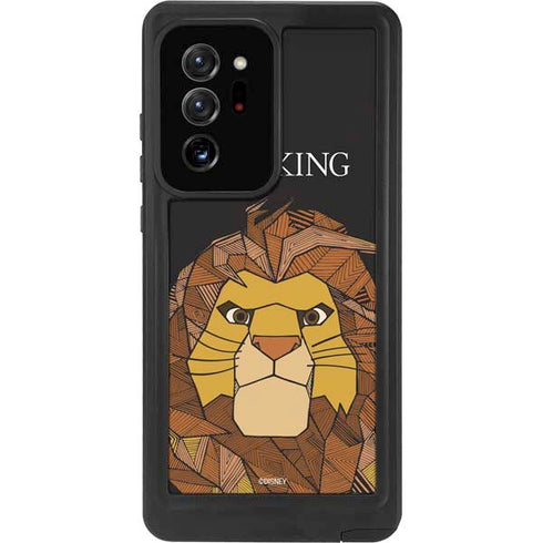 Disney The Lion King Mosaic Simba Art Galaxy Note20 Ultra 5G Waterproof Case
