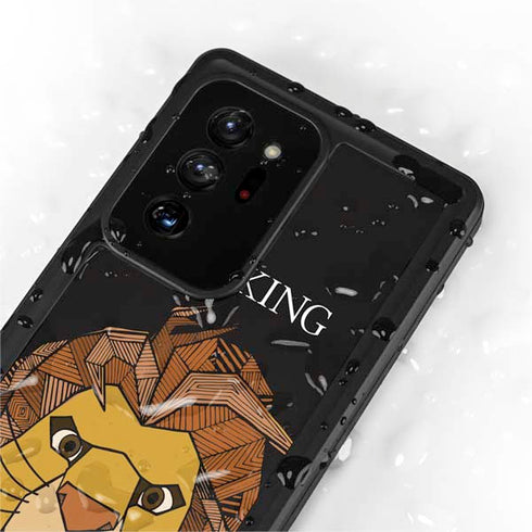 Disney The Lion King Mosaic Simba Art Galaxy Note20 Ultra 5G Waterproof Case