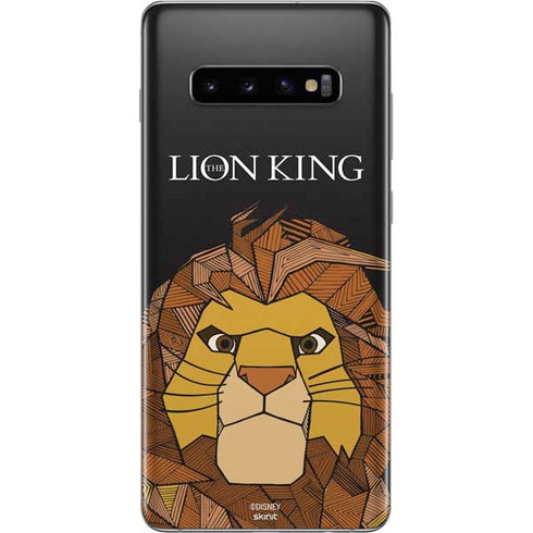 Disney The Lion King Mosaic Simba Art Galaxy S10 Plus Skin