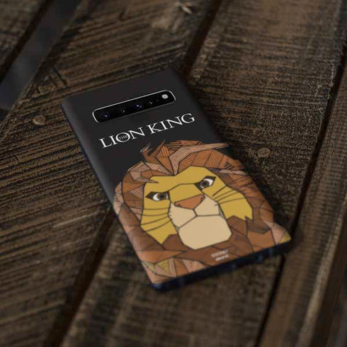Disney The Lion King Mosaic Simba Art Galaxy S10 Plus Skin