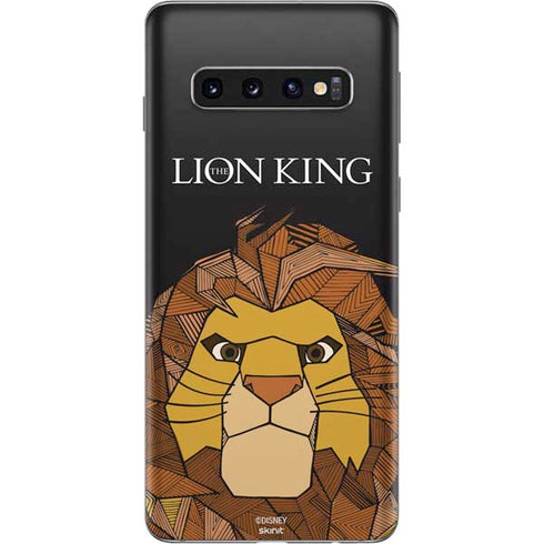 Disney The Lion King Mosaic Simba Art Galaxy S10 Skin