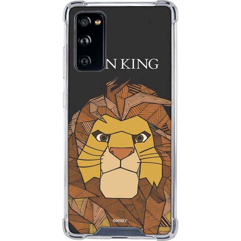 Disney The Lion King Mosaic Simba Art Galaxy S20 FE Clear Case