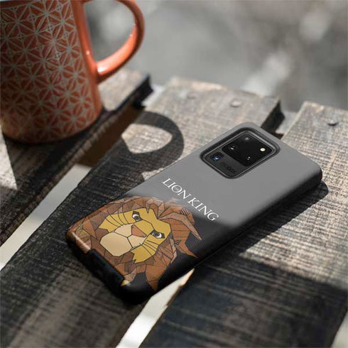Disney The Lion King Mosaic Simba Art Galaxy S20 Ultra 5G Pro Case