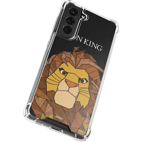 Disney The Lion King Mosaic Simba Art Galaxy S21 FE Clear Case