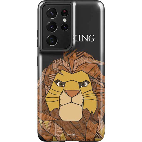 Disney The Lion King Mosaic Simba Art Galaxy S21 Ultra 5G Pro Case