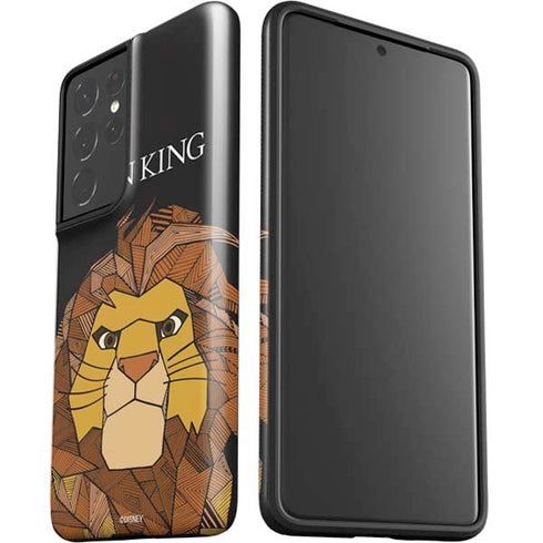 Disney The Lion King Mosaic Simba Art Galaxy S21 Ultra 5G Pro Case