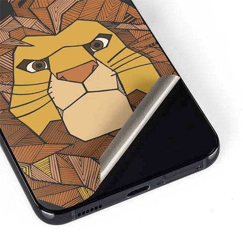 Disney The Lion King Mosaic Simba Art Galaxy S22 Skin